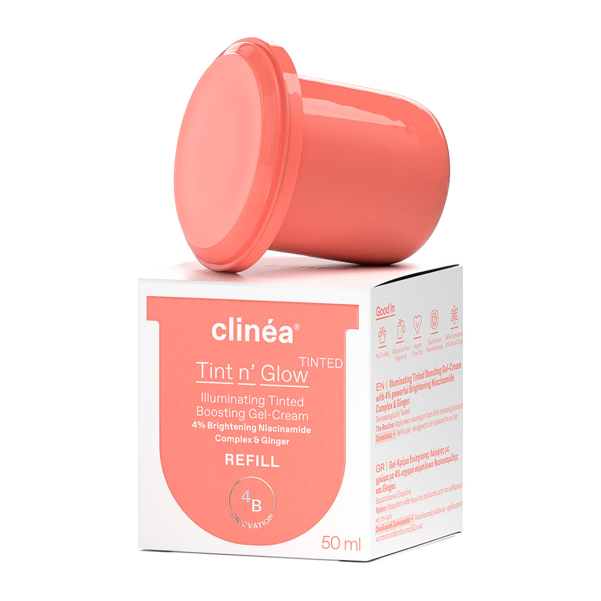 CLINEA - TINT N' GLOW Illuminating Tinted Boosting Gel-Cream (refill) - 50ml